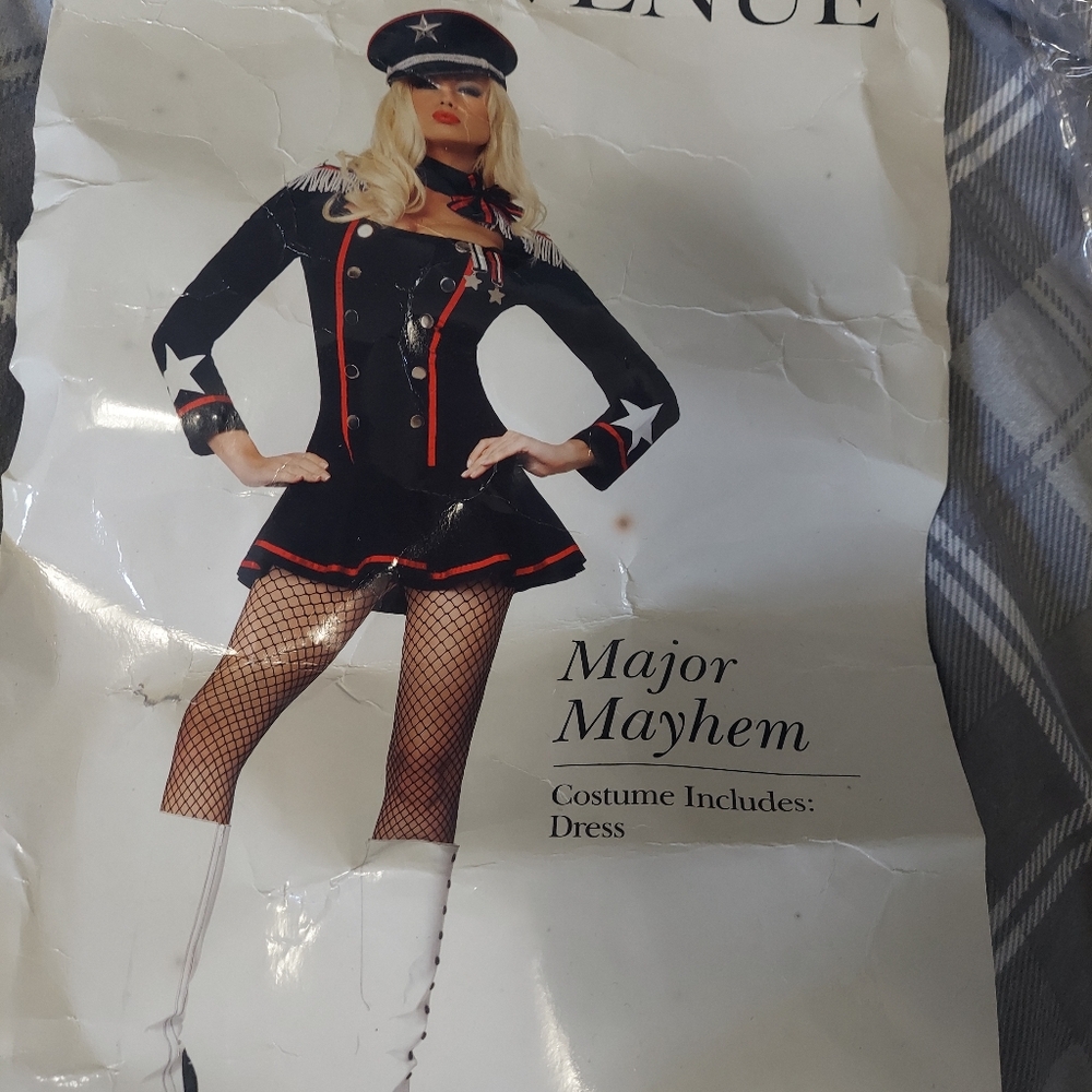 Leg Avenue Black and Red Major Mayhem Costume